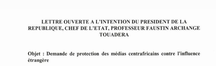 Des activistes invitent le Président Touadéra à protéger les Journalistes Centrafricains face à l’influence des Etats-Unis