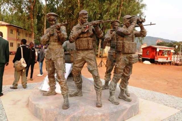 Un hommage mérité rendu le vendredi 23 février 2024 aux éléments des FACA et Russes tombés sur le champ d’honneur