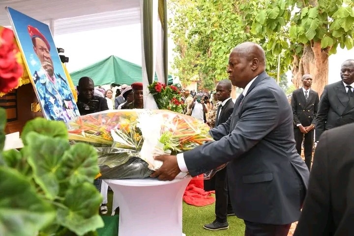 La Président Touadéra a rendu un dernier hommage au nom de la nation au Général de Division Abel Nado