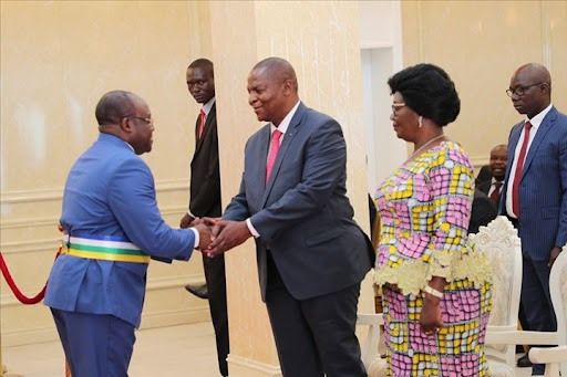 Le couple présidentiel Brigitte et Faustin Touadéra a honoré de leur presence au traditionnel repas de corps offert par les Officiers Généraux des FACA