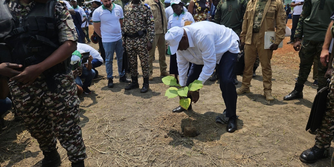 Le Chef de l’Etat Centrafricain à Damara pour commémorer la 40ème édition de la Journée Nationale de l’Arbre