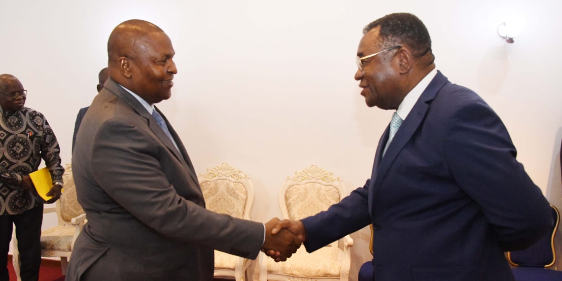 Le Président Touadéra a eu un échange avec une délégation du Conseil de Paix et de Sécurité de l’Union Africaine en mission à Bangui