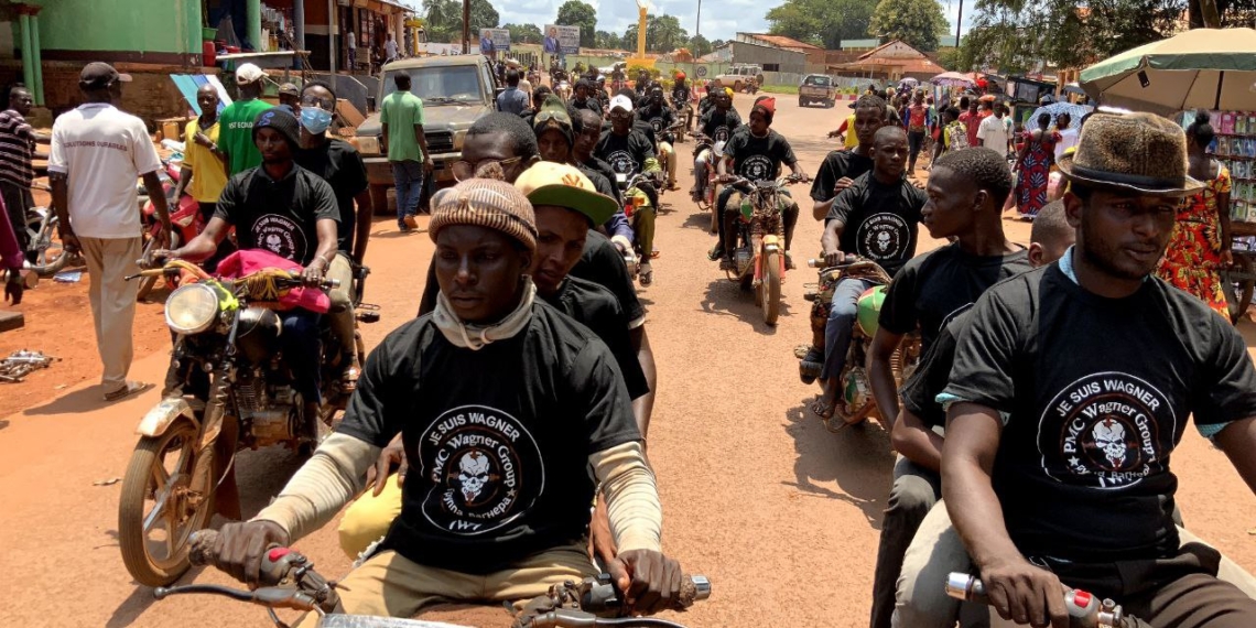 Les conducteurs de taxis-motos de Bambari expriment leur soutien aux instructeurs du groupe Wagner