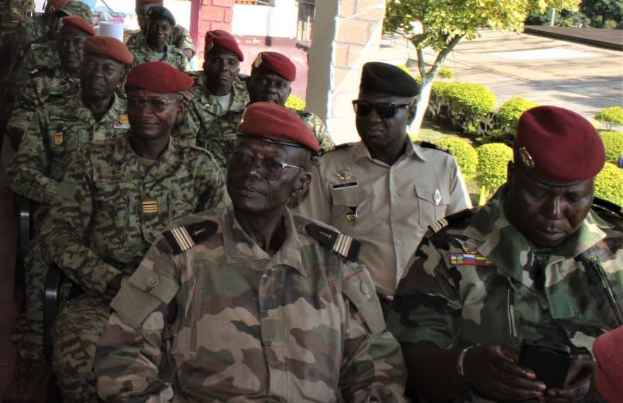Les éléments des Forces de Défense et de Sécurité Centrafricaines ouvrent le bal de l’exercice du défilé de la grande nationale fête de 1er Décembre 2024