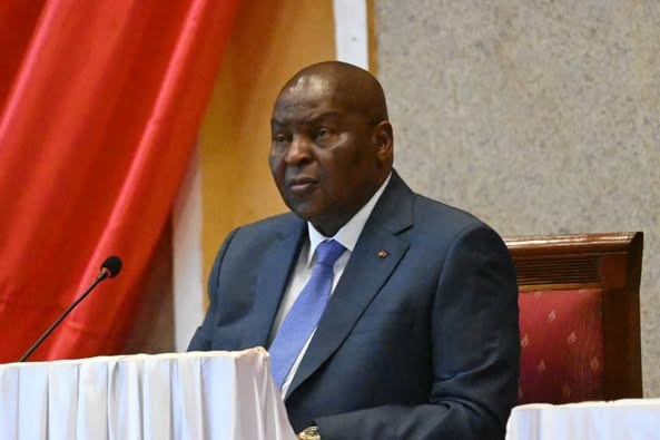 Le Chef de l’Etat Centrafricain Faustin Archange Touadéra s’est adressé à la nation à l’hémicycle de l’Assemblée Nationale