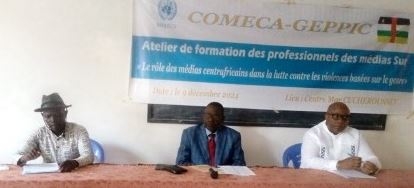 Des Journalistes Centrafricains renforcent leurs capacités sur la lutte contre la Violence Basée sur le Genre