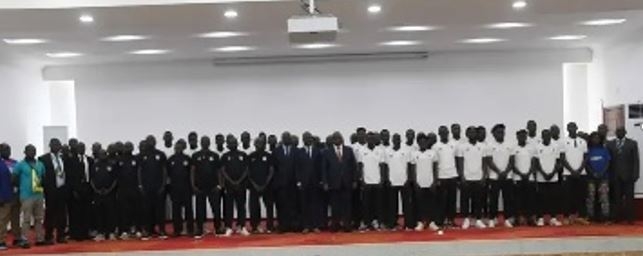 Le Chef de l’Etat Centrafricain Faustin Archange Touadéra très fier des Fauves A’ de football