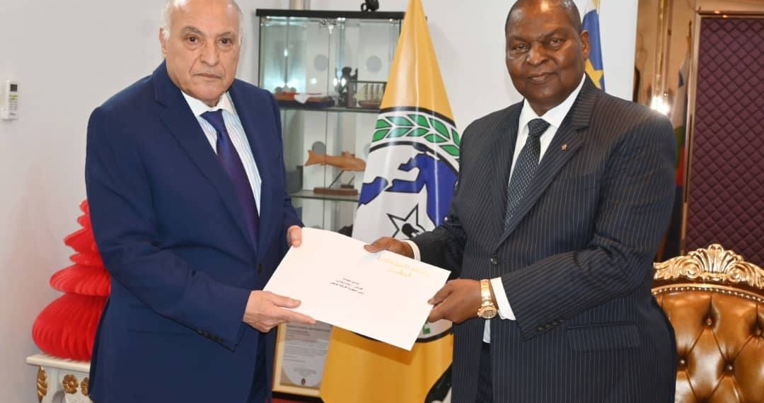 Le Président Touadéra a échangé avec Ahamed Attaf