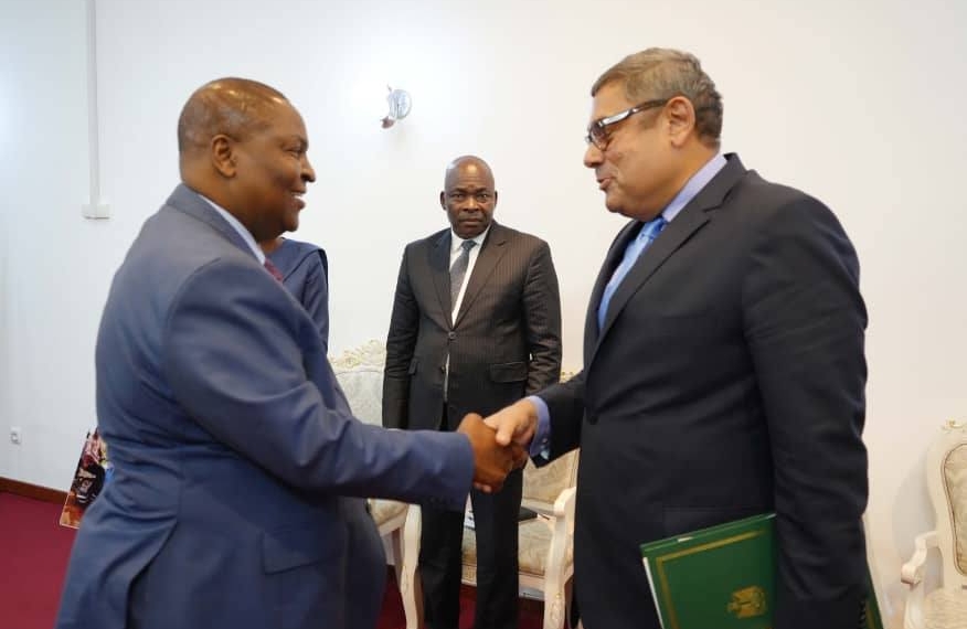 Le Président Touadéra a eu un échange avec l’envoyé spécial du Président égyptien
