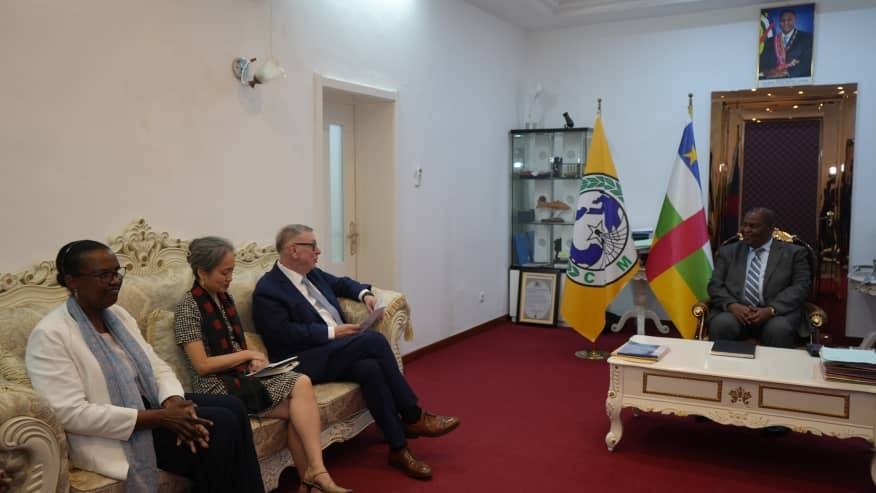 Le Président Touadéra a reçu les membres d’une délégation des Nations-Unies en visite de travail en RCA