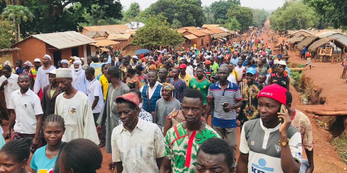 Une grande marche pacifique de soutien à la candidature du Président Touadéra a eu lieu à Zémio