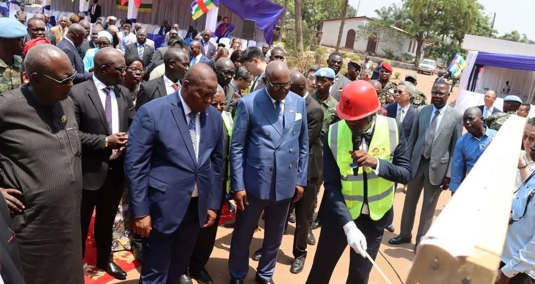 Le Président Touadéra a lancé les travaux de réhabilitation de l’hôpital de l’Amitié