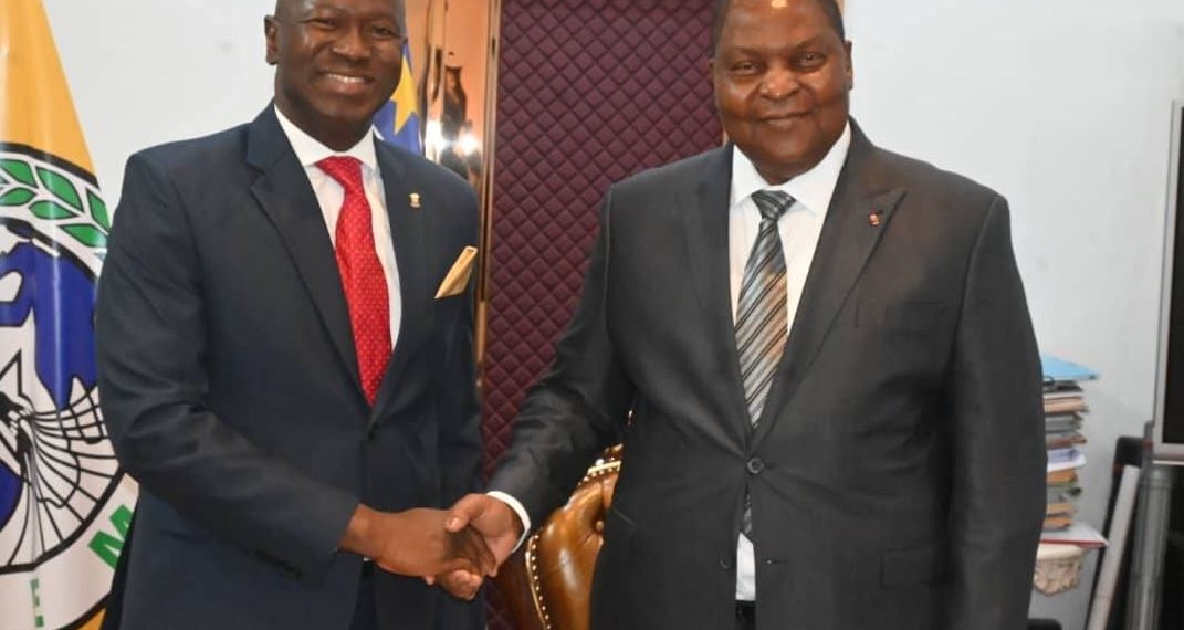 Le Président Touadéra a eu un échange fructueux avec une délégation du Groupe «BURVAL Centrafrique»