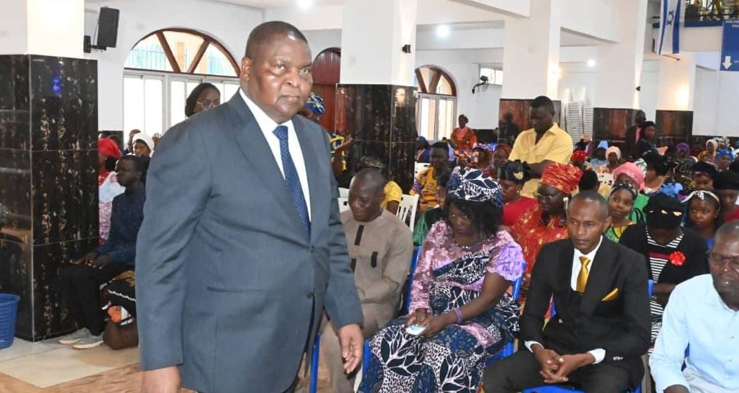 Le Président Touadéra assiste à un culte spécial «Année d’Autorité»