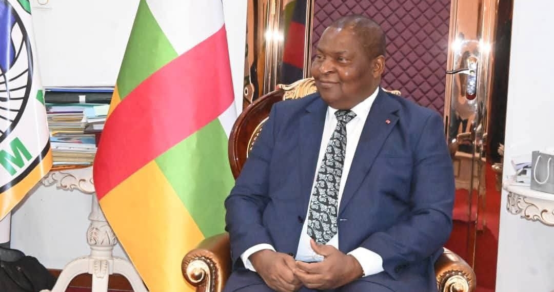 Le Gouverneur de la BEAC Yvon Sana Bangui reçu par le Président Touadéra