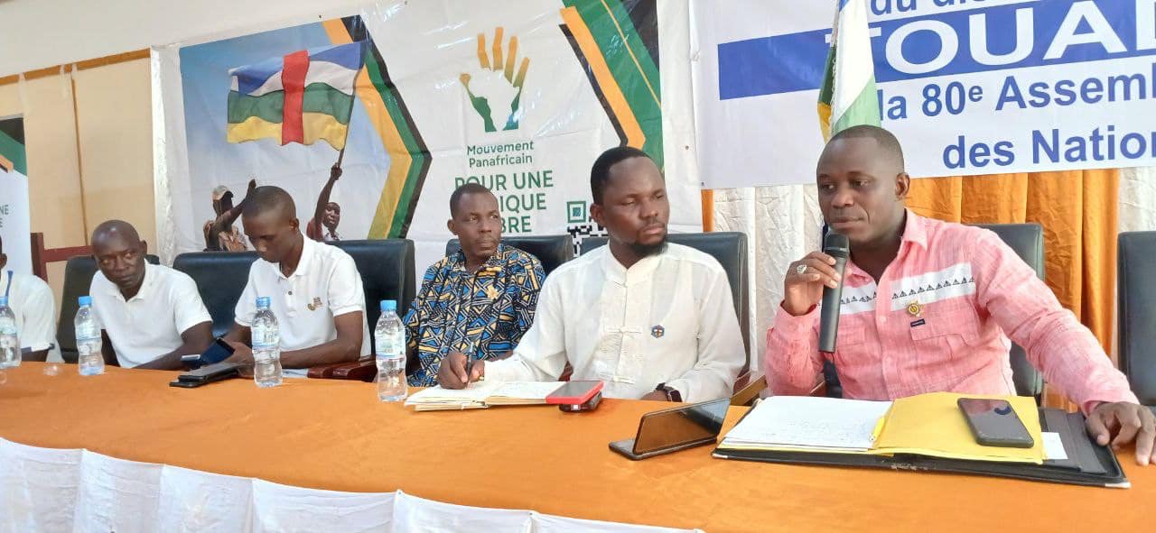 Des leaders jeunes éclairés sur le discours prononcé par le Président Touadéra lors de la 80ème Assemblée générale des Nations Unies à New-York