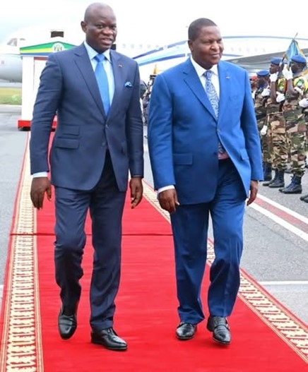 Le Président Touadéra a effectué une visite de travail à Libreville au Gabon