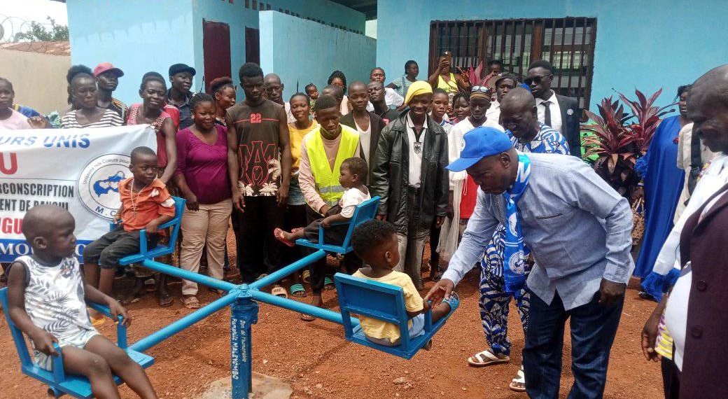 Pamphile Maleyombo contribue à la réhabilitation des infrastructures scolaires dans le 4ème arrondissement de Bangui