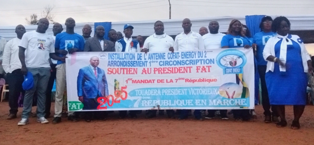 Election en Centrafrique : «COFAT-Energy» installe son antenne dans la 1ère circonscription du 2ème arrondissement de Bangui