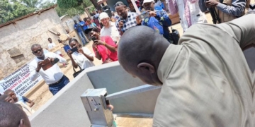 La Fédération de la Russie inaugure deux des douze forages construits dans le 3ème arrondissement de Bangui