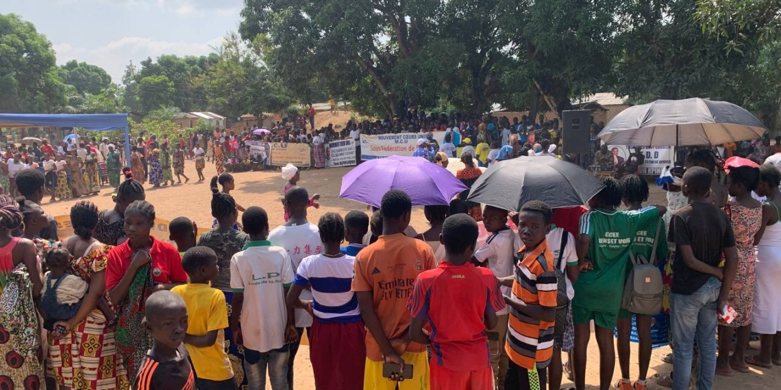 La population de Sapéké dans le 2ème arrondissement de Bangui mobilisée pour soutenir Faustin Archange Touadéra à la présidentielle de décembre 2025