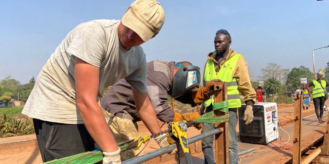 Le pont de PK 9, à la sortie Sud de Bangui, réhabilité grâce à la politique visionnaire du Président Touadéra