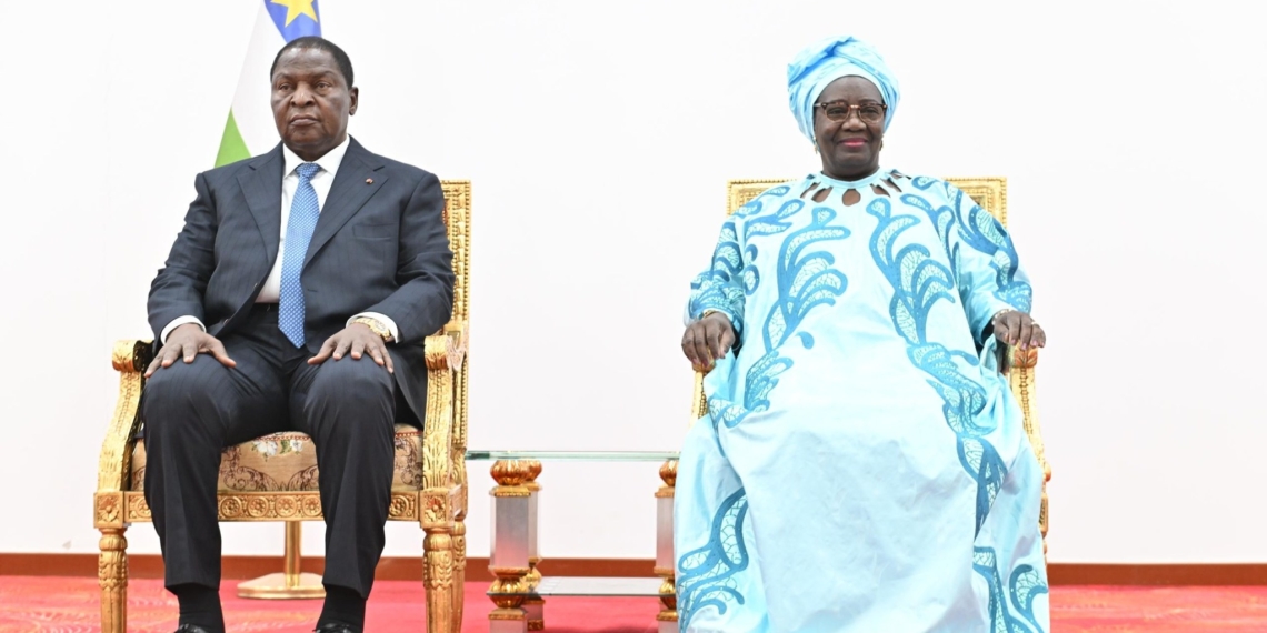 Le couple présidentiel reçoit le vœu du Nouvel An du corps diplomatique et les représentants internationaux en Centrafrique
