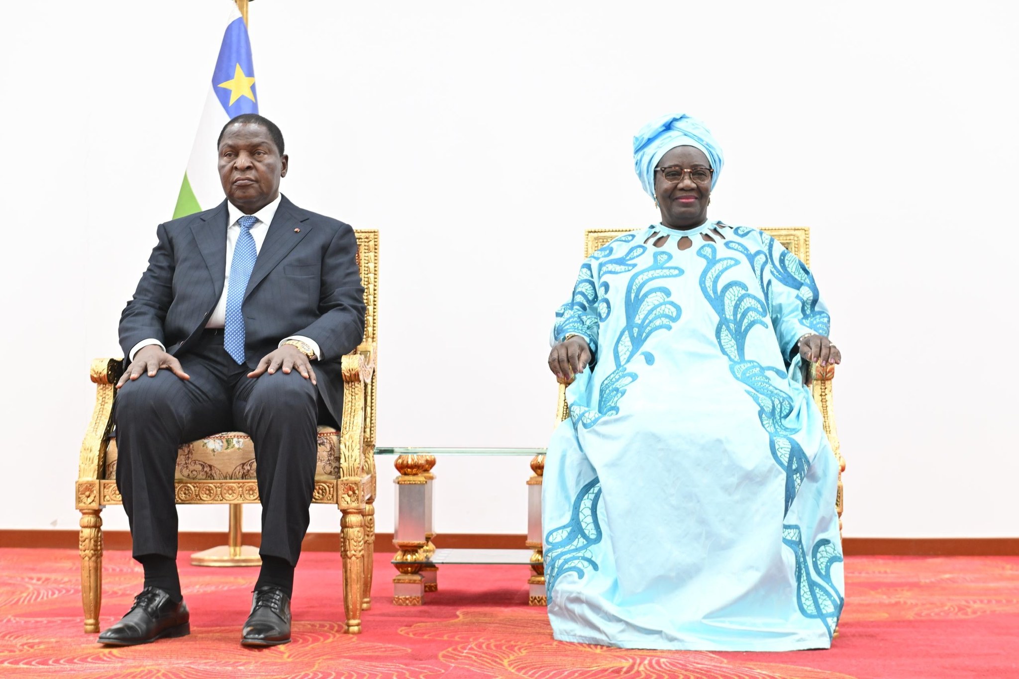 Le couple présidentiel reçoit le vœu du Nouvel An du corps diplomatique et les représentants internationaux en Centrafrique