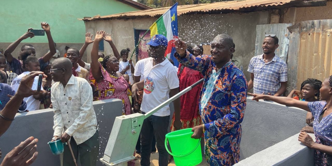 Encore un nouveau forage remis à la population de quartier Ngongonon 6 dans le 8ème arrondissement de Bangui