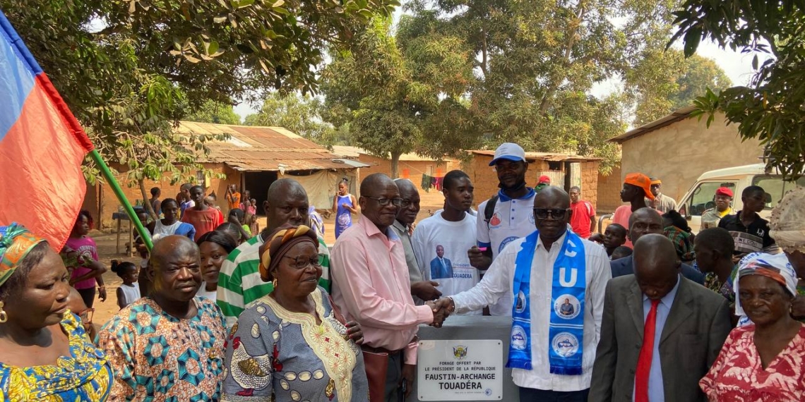 En un laps de temps, le Président Touadéra a doté la population de Bangui et ses environs de 68 forages