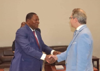 Le Président Touadéra accorde une audience à une délégation du Service Européen pour l&rsquo;Action Extérieure en visite officielle à Bangui