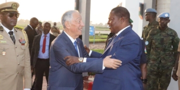 Le Président Portugais Marcelo Rebelo De Sousa en visite de travail de 48 heures en Centrafrique 