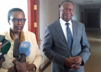 Le Ministre Yapandé et la Cheffe de la MINUSCA Rugwabiza discutent des stratégies pour la libération des otages du Haut-Mbomou