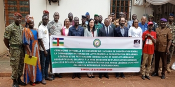 La COMNAT-ALPC et Conflict Armament Research (CAR) mutualisent leurs efforts pour lutter contre la prolifération des armes en RCA