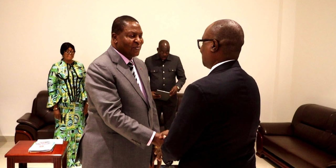 Le Président Touadéra a échangé avec trois personnalités étrangères en faveur de développement socio-économique de la RCA