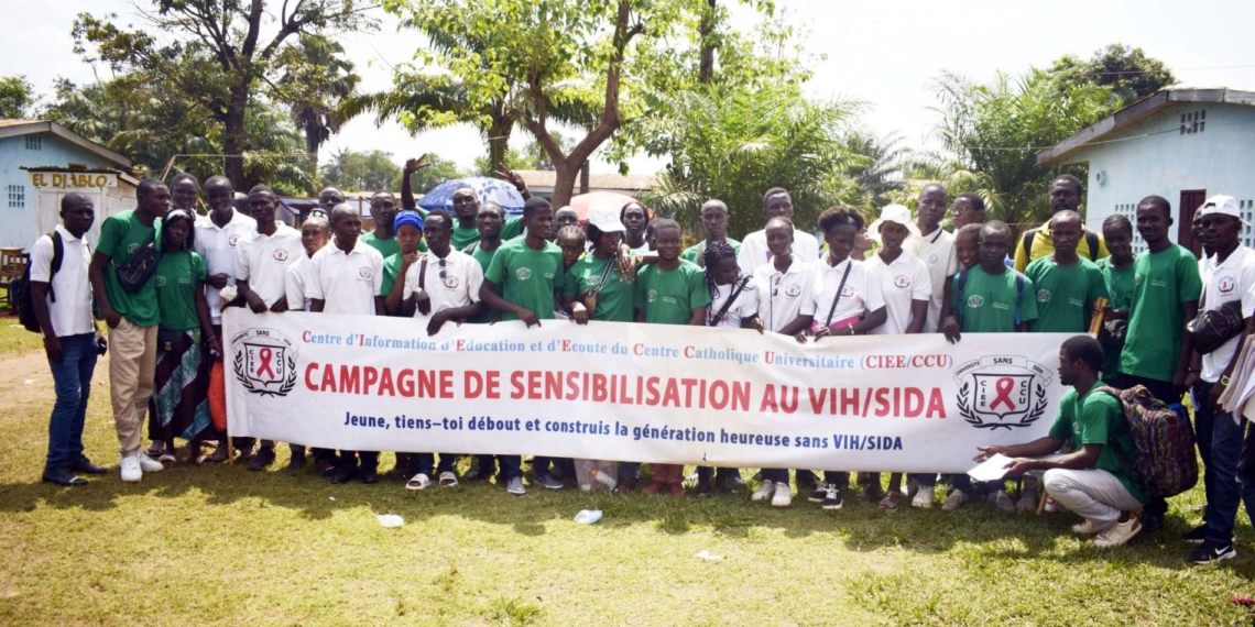 Le Centre Catholique Universitaire sensibilise la population sur la lutte contre le VIH/SIDA à travers le sport