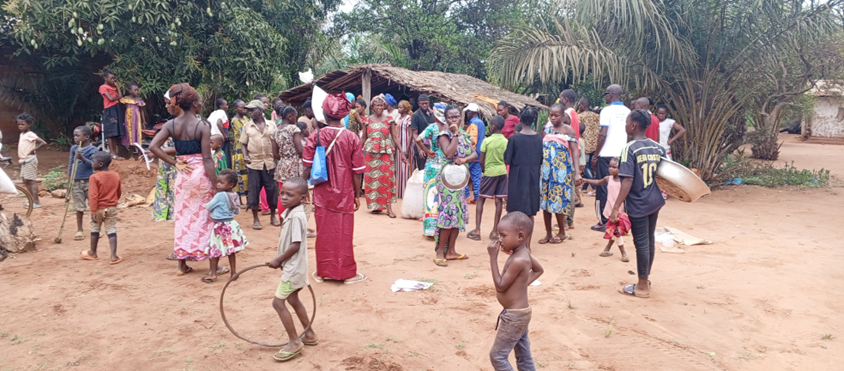 Martial Magokakpokégna, chef de village Yombo 1 plaide pour la construction des greniers et des aires de séchages
