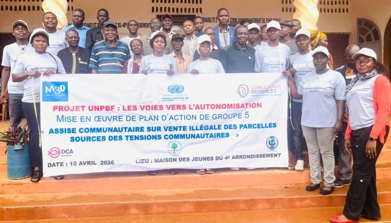 La population du 4ème arrondissement de Bangui sensibilisée contre la vente illicite de terrains