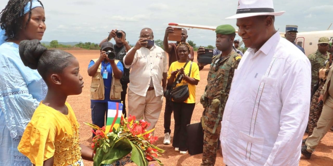 Bossangoa : le Président Touadéra lance officiel des projets «sécurité aux frontières» et «sécurité communautaire»