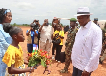 Bossangoa : le Président Touadéra lance officiel des projets «sécurité aux frontières» et «sécurité communautaire»