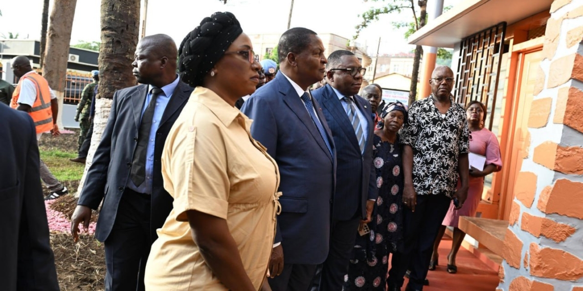 Le Président Touadéra visite la fin des travaux de réhabilitation du Musée Barthélemy Boganda