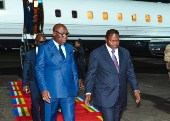 Touadéra de retour de Brazzaville après avoir pris part à la cérémonie d’ouverture de la 61ème Assemblée générale de la BAD