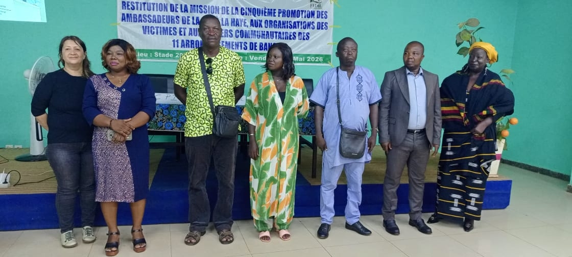 RCA : la 5e promotion des ambassadeurs de la CPI restitue sa mission de La Haye aux victimes et leaders communautaires