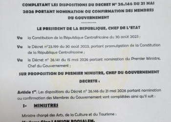 RCA : Félix Moloua dévoile un gouvernement de continuité avec dix nouveaux visages