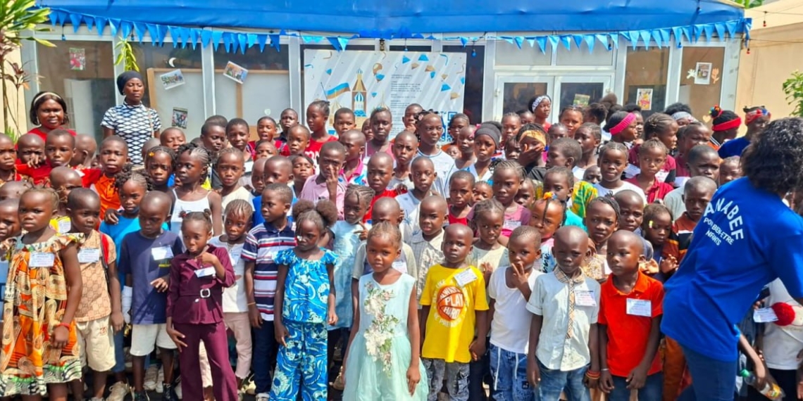 Les enfants de l’école de dimanche de Sapka-Mborla en visite à la maison Russe de Bangui