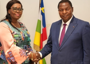 La nouvelle équipe dirigeante de la Mairie de Bangui reçue par le Président Touadéra