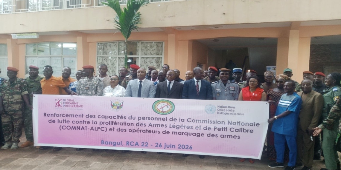 La «COMNAT-ALPC» renforce la capacité du son personnel et les opérateurs de marquage des armes à feu en RCA