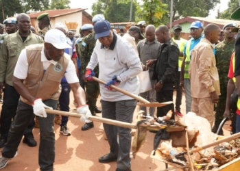 Le Président Touadéra encourage l’ensemble de ses compatriotes de Bangui et de l’arrière-pays à continuer de porter l’opération «Kwa Ti Kôdrô»