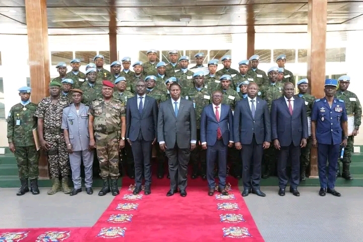 Touadéra rend un vibrant hommage au contingent rwandais de la MINUSCA en fin de mission d’une année en RCA