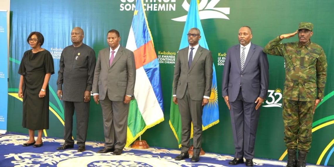 Le Président de la République, Faustin Archange Touadéra célèbre la 32ème anniversaire du Kwibohora avec la colonie rwandaise de Centrafrique